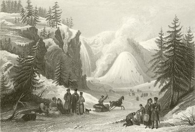 Montmorency Waterfall and Cone, near Quebec by William Purser